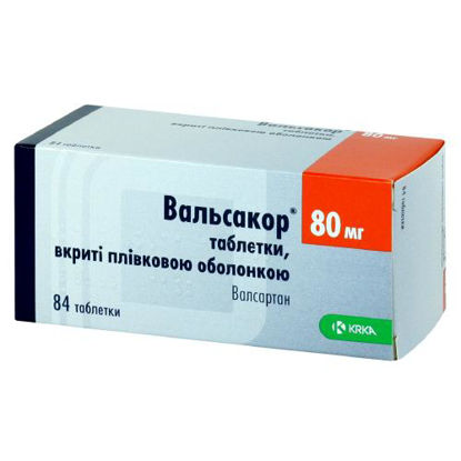 Фото Вальсакор таблетки 80 мг №84.